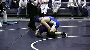 Wrestling singlet action