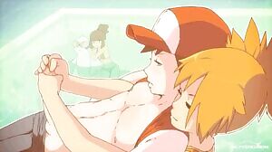Misty gives Red a 