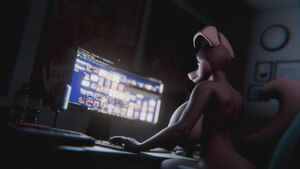 Furry Futa Futanari Masturbating Solo