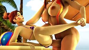 Brigitte fucks D.Va