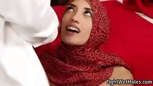 Finishing all over her