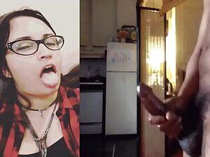 She was really waiting for it!