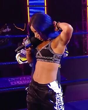 Sasha Banks showing off her sexy body