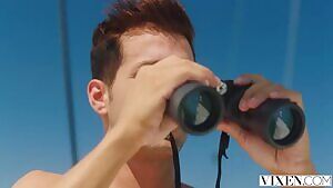 When you spot Liya topless on another boat