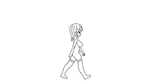 My first attempt at a walking animation