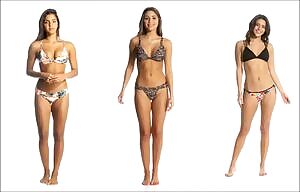 Brunettes Modeling Bikinis