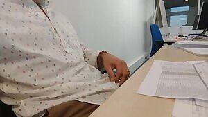 1/3 Daddy is the first one in the office this morning. Just a short tease