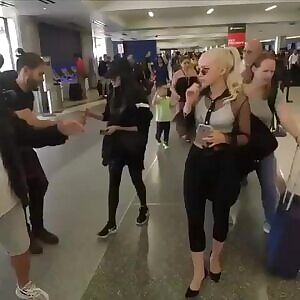 Dove Cameron at LAX gif
