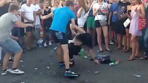 Girl strips at concert – She is totally fucked out