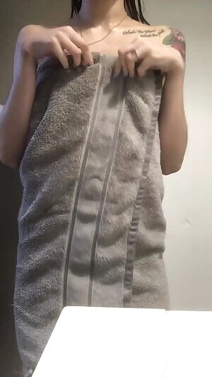 Shower before Calculus class = towel drop