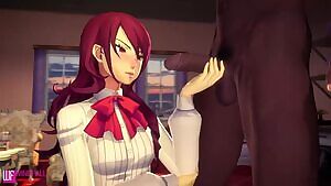 Mitsuru gets a facial
