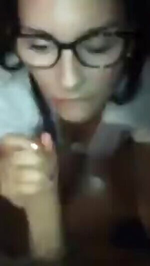 super hot babe with glasses