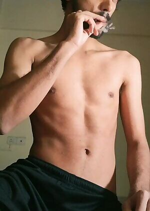 soking a thin joint, thinking of thick women.