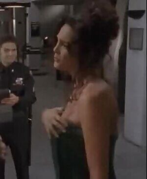 Accidentally dropping her towel