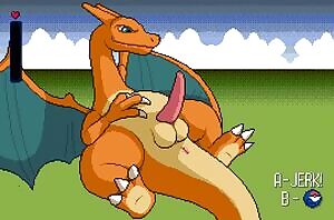 Jerking off a Charizard