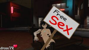Vtuber 3D Belly Button Bikini Brunette