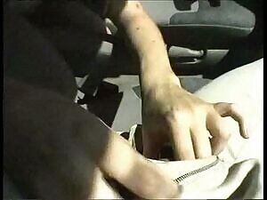 Kelly Stafford and Rocco in a car in Rome