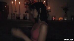 When the lights go out she turns into a submissive girl