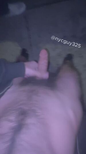 Daring Naked Guys Cock Edging Exhibitionist