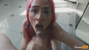 Cumming On Glasses Big Dick Cumshot