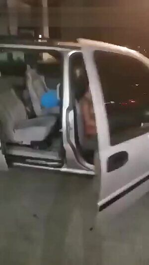 Orders naked at gas station !!