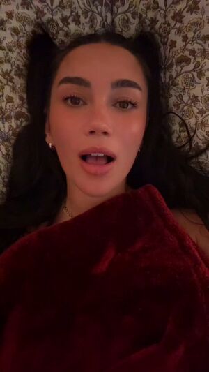 Boudoir Bed Caption Eye Contact Lips