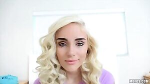 Petite blonde teen fucked hard