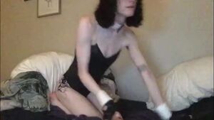 Trans Goths Blowjob Bunny Cock Worship