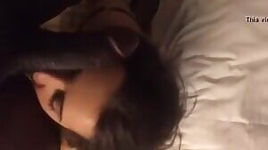 Cute college girl servicing BBC