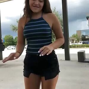 twerking in booty shorts