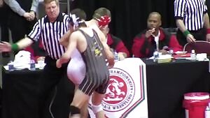 Wrestling match - huge bulge