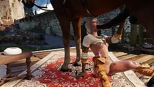 Ciri Deepthroates Roach's Cock