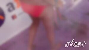 Can't skinny dip with bikinis on!