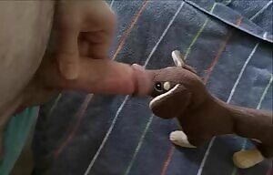 cum on a stuffed animal or teddybear