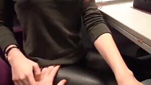 Real Public Sex in the Train - POV