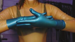 Glove Fetish ASMR Bra Close Up