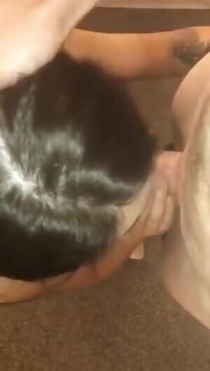 Sucking my sugar daddys massivethrobbing cock until he cums in my mouth!