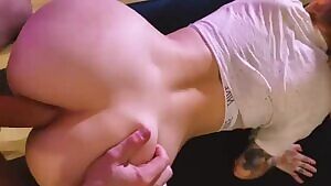 Sexy Redhead Taking a Big Cock in the Ass