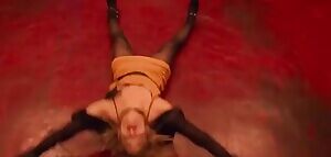 Sofia Boutella writhing around in pantyhose and heels like a bitch in heat. I love when the dress springs up over her ass