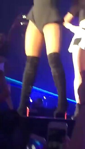 Ariana walking on stage