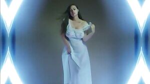 Big bunnies let free from transparent dress.