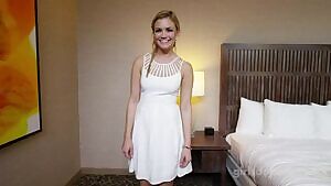 Bashful slut gives a full reveal