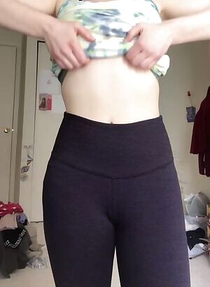 Post-workout titty drop!