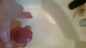Cumming in shower