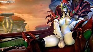 Futa Valeera Jerking off