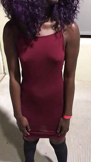 Just a little strip tease outside