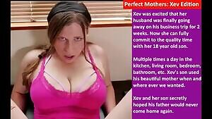 Xev Bellringer sneaky sex with her son while her husband is on a business trip