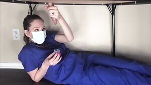 Mandy Milks cum & precum for a COVID-19 sample