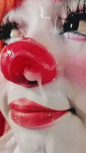 BlowPop Big Tits Blowjob Clown Cumshot