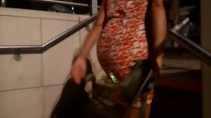 Sexy Exhibition Amateur Brunette Butt Plug